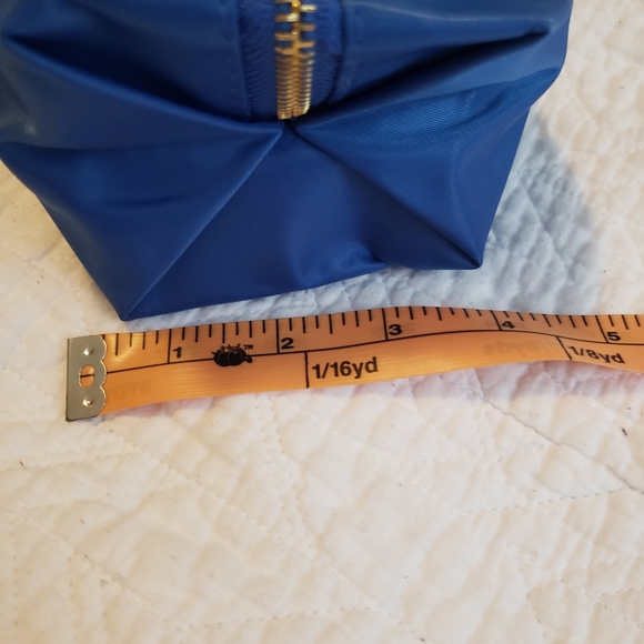 Make-up bag, blue nylon - Picture 5 of 5